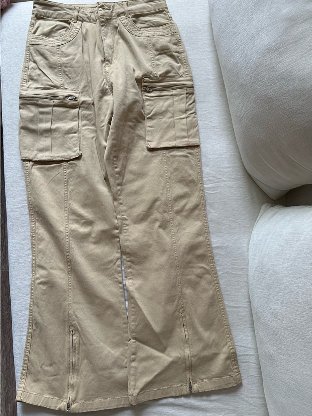 Cargo flare pants